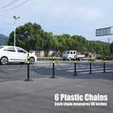 6-Pack Work Zone Safety Chain Post Set - High Visibility - Detail | Besea Cone