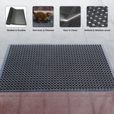 Rubber Anti-Slip Mat with Holes for Doorway Kitchen - In Use | Oranlite Europe