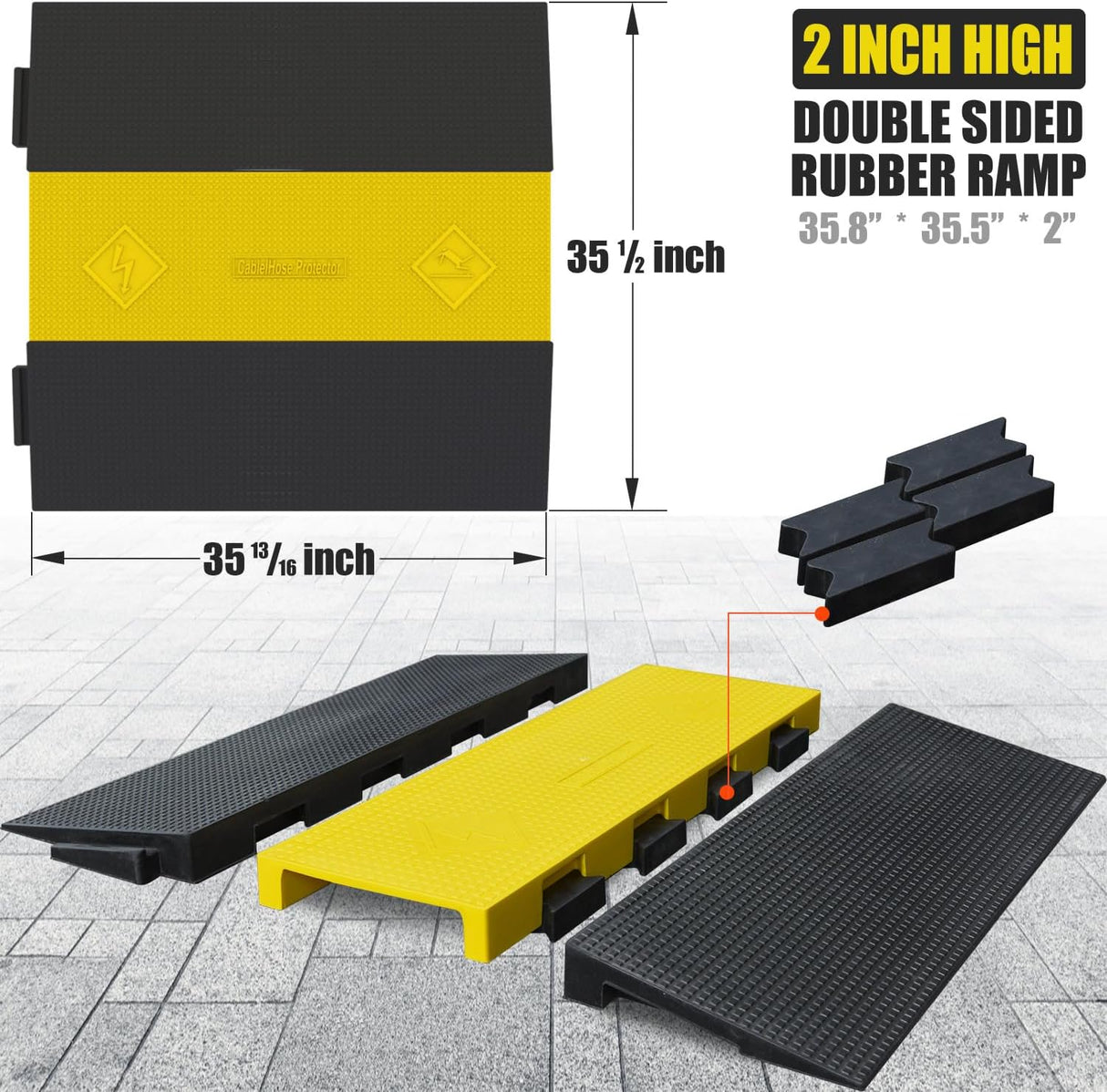 Threshold Bridge Ramp Cable Ramp - Product Shot | Besea Cone