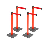 4-Pack 10ft Retractable Belt Barriers with "Caution - Do - View 31 | Besea Cone