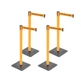 4-Pack 10ft Retractable Belt Barriers with "Caution - Do - View 17 | Besea Cone