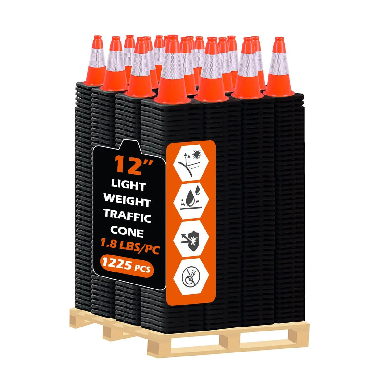Light Weight Black Base Economy Traffic Cones - View 93 | Besea Cone