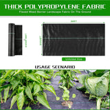 Weed Barrier Landscape Fabric - Side View | Besea Cone