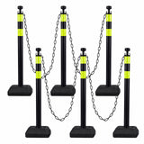 6-Pack Chain Post Set with Fillable Bases