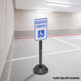 Portable Sign Holder with Water-Filled Base - Installation | Besea Cone
