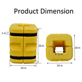 36/41 CM Column Protector, Heavy-Duty LDPE Safety Guards - Side View | Besea Cone