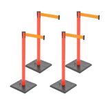 4-Pack 10ft Retractable Belt Barriers with "Caution - Do - View 63 | Besea Cone
