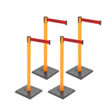 4-Pack 10ft Retractable Belt Barriers with "Caution - Do - View 59 | Besea Cone