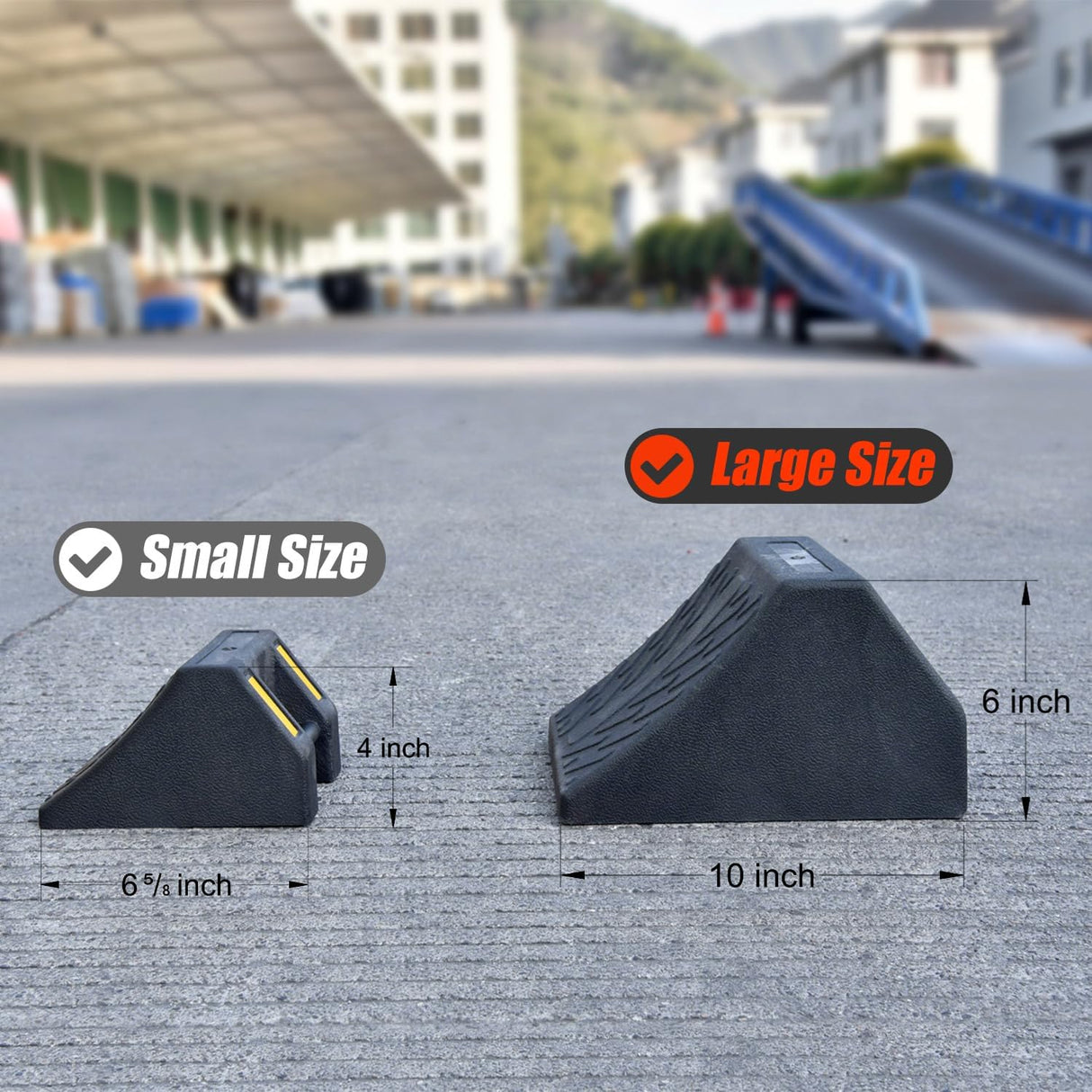 Heavy Duty Wheel Chock - In Use | Besea Cone