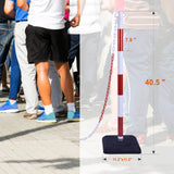 Delineator Post Cone with Rubber Base, Chains Traffic - Side View | Besea Cone