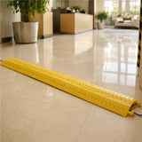 2PACK Black/Yellow Drop Over Cable Ramp Protective Cover - - Angle View | Besea Cone