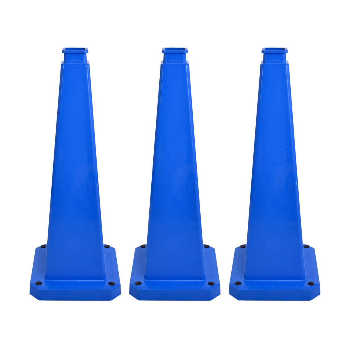 70/90 CM 4-Sided Message Cone, No Printing 6PCS - Angle View | Besea Cone