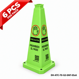DH-ATC-70-G2-DNT-ESx6 | Green | ES-Español | DO NOT ENTER | 6 PCS