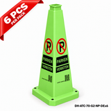DH-ATC-70-G2-NP-DEx6 | Green | DE-Deutsch | NO PARKING | 6 PCS