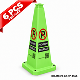 DH-ATC-70-G2-NP-ESx6 | Green | ES-Español | NO PARKING | 6 PCS