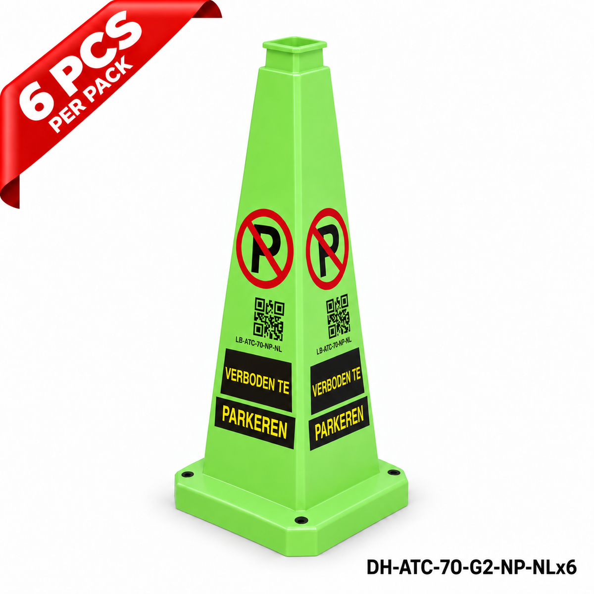 DH-ATC-70-G2-NP-NLx6 | Green | NL-Dutch | NO PARKING | 6 PCS