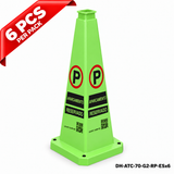 DH-ATC-70-G2-RP-ESx6 | Green | ES-Español | RESERVED PARKING | 6 PCS