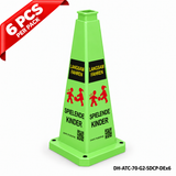 DH-ATC-70-G2-SDCP-DEx6 | Green | DE-Deutsch | SLOW DOWN CHILDREN PLAYING | 6 PCS