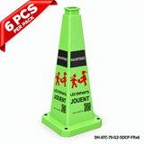 DH-ATC-70-G2-SDCP-FRx6 | Green | FR-Français | SLOW DOWN CHILDREN PLAYING | 6 PCS