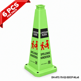 DH-ATC-70-G2-SDCP-NLx6 | Green | NL-Dutch | SLOW DOWN CHILDREN PLAYING | 6 PCS