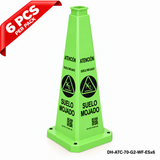 DH-ATC-70-G2-WF-ESx6 | Green | ES-Español | WET FLOOR | 6 PCS