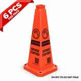 DH-ATC-70-O2-DNT-FRx6 | Orange | FR-Français | DO NOT ENTER | 6 PCS