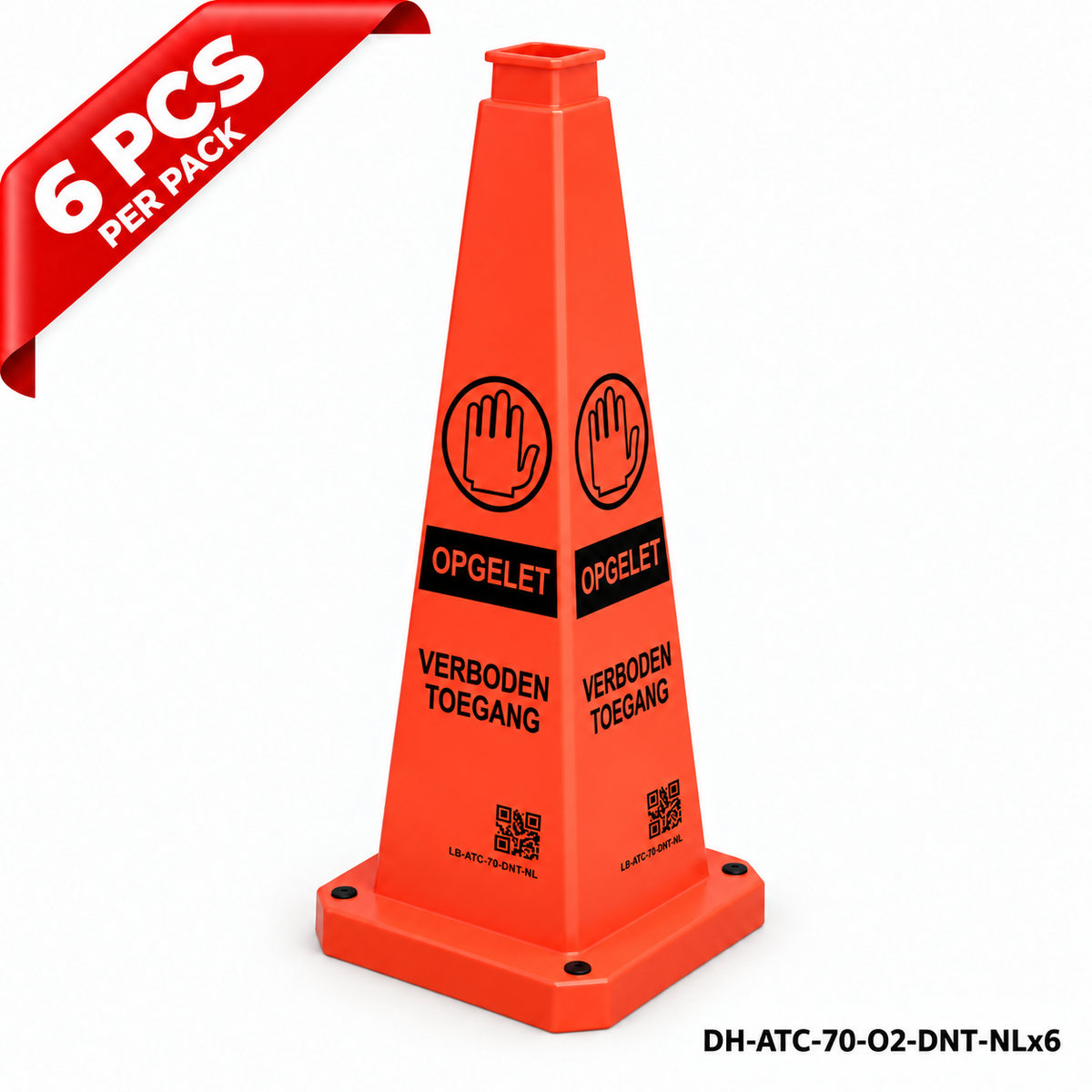 DH-ATC-70-O2-DNT-NLx6 | Orange | NL-Dutch | DO NOT ENTER | 6 PCS