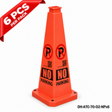 DH-ATC-70-O2-NPx6 | Orange | English | NO PARKING | 6 PCS