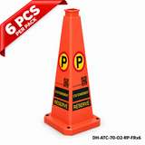 DH-ATC-70-O2-RP-FRx6 | Orange | FR-Français | RESERVED PARKING | 6 PCS