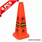 DH-ATC-70-O2-RPx6 | Orange | English | RESERVED PARKING | 6 PCS
