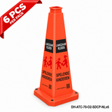 DH-ATC-70-O2-SDCP-NLx6 | Orange | NL-Dutch | SLOW DOWN CHILDREN PLAYING | 6 PCS