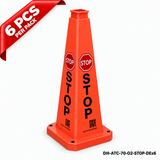 DH-ATC-70-O2-STOP-DEx6 | Orange | DE-Deutsch | STOP | 6 PCS