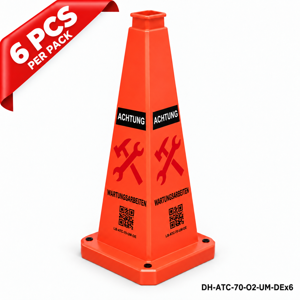 DH-ATC-70-O2-UM-DEx6 | Orange | DE-Deutsch | UNDER MAINTENANCE | 6 PCS