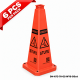 DH-ATC-70-O2-WYS-DEx6 | Orange | DE-Deutsch | WATCH YOUR STEP | 6 PCS