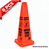 DH-ATC-70-O2-WYSx6 | Orange | English | WATCH YOUR STEP | 6 PCS
