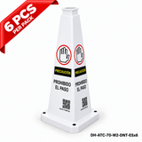 DH-ATC-70-W2-DNT-ESx6 | White | ES-Español | DO NOT ENTER | 6 PCS