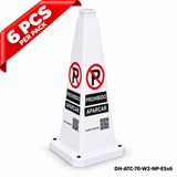 DH-ATC-70-W2-NP-ESx6 | White | ES-Español | NO PARKING | 6 PCS