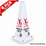 DH-ATC-70-W2-PIC-ESx6 | White | ES-Español | POSSIBLE ICY CONDITIONS | 6 PCS