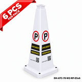DH-ATC-70-W2-RP-ESx6 | White | ES-Español | RESERVED PARKING | 6 PCS