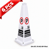 DH-ATC-70-W2-RP-FRx6 | White | FR-Français | RESERVED PARKING | 6 PCS