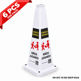 DH-ATC-70-W2-SDCP-ESx6 | White | ES-Español | SLOW DOWN CHILDREN PLAYING | 6 PCS