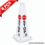 DH-ATC-70-W2-STOP-DEx6 | White | DE-Deutsch | STOP | 6 PCS