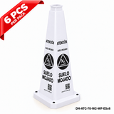 DH-ATC-70-W2-WF-ESx6 | White | ES-Español | WET FLOOR | 6 PCS