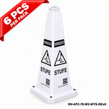 DH-ATC-70-W2-WYS-DEx6 | White | DE-Deutsch | WATCH YOUR STEP | 6 PCS