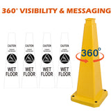 70 CM Safety Caution Cone with Handle - Detail | Besea Cone