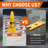 70 CM Safety Caution Cone with Handle - Close-Up | Besea Cone