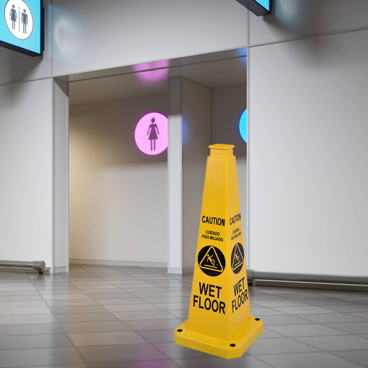 70 CM Safety Caution Cone with Handle - In Use | Besea Cone