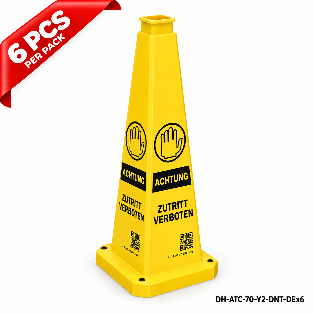 DH-ATC-70-Y2-DNT-DEx6 | Yellow | DE-Deutsch | DO NOT ENTER | 6 PCS