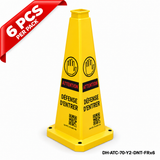 DH-ATC-70-Y2-DNT-FRx6 | Yellow | FR-Français | DO NOT ENTER | 6 PCS