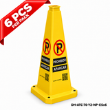 DH-ATC-70-Y2-NP-ESx6 | Yellow | ES-Español | NO PARKING | 6 PCS